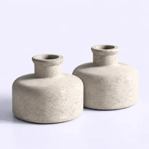 Rustic Stone Finish Bud Vase